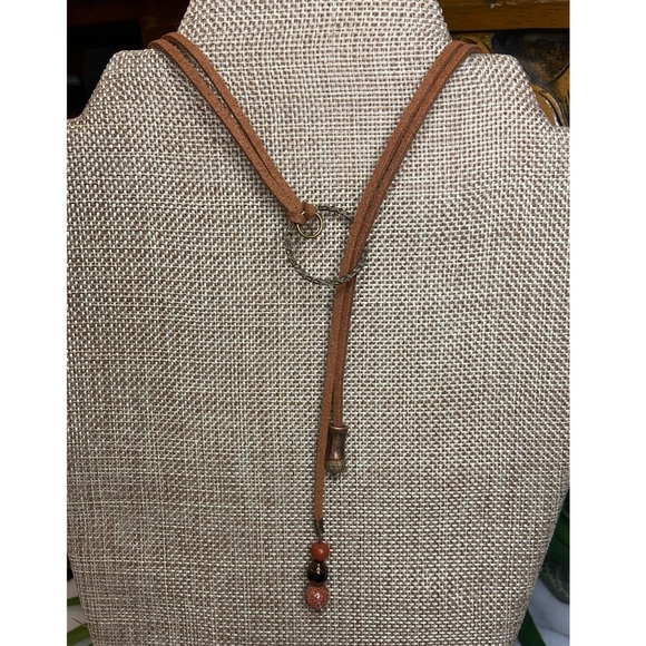 Brown & Rust Leather Wrap Around - Picture 1 of 4